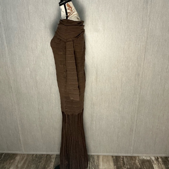 Chic Long Sleeve Brown Dress Size US Large or 8/10 - Picture 5 of 16